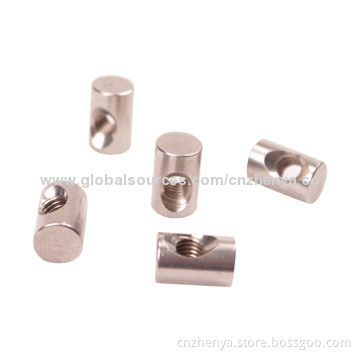 Barrel nut for furniture, with bolt